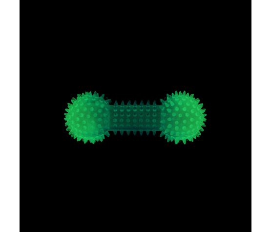 Bud'z Jouet En Caoutchouc Lumineux Pour Chien - Haltère à Pointes, Bleu 16cm - JOUET CHIEN - Bud'z - Bud'z Jouet En Caoutchouc Lumineux Pour Chien - Haltère à Pointes, Bleu 16cm