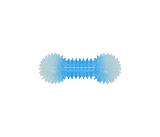 Bud'z Jouet En Caoutchouc Lumineux Pour Chien - Haltère à Pointes, Bleu 16cm - JOUET CHIEN - Bud'z - Bud'z Jouet En Caoutchouc Lumineux Pour Chien - Haltère à Pointes, Bleu 16cm