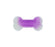 Bud'z Jouet En Caoutchouc Lumineux Pour Chien - Os à Pointes, Mauve 15.5cm - JOUET CHIEN - Bud'z - Bud'z Jouet En Caoutchouc Lumineux Pour Chien - Os à Pointes, Mauve 15.5cm