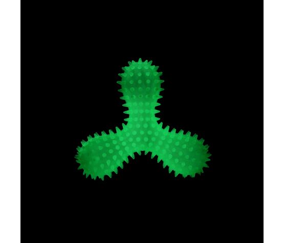 Bud'z Jouet En Caoutchouc Lumineux Pour Chien - Triskel à Pointes, Vert 16cm - JOUET CHIEN - Bud'z - Bud'z Jouet En Caoutchouc Lumineux Pour Chien - Triskel à Pointes, Vert 16cm