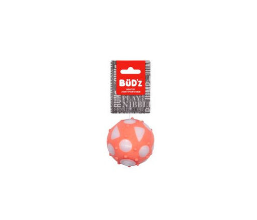 Bud'z Jouet En Caoutchouc Pour Chien Balle Pleine Grande Corail 7.5cm - accessoires chiens - animauxbouffe - Bud'z Jouet En Caoutchouc Pour Chien Balle Pleine Grande Corail 7.5cm