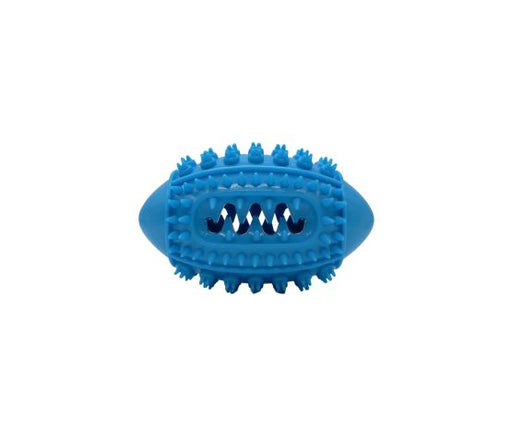 Bud'z Jouet En Caoutchouc Pour Chien - Ballon De Football, Bleu 15cm - JOUET CHIEN - Bud'z - Bud'z Jouet En Caoutchouc Pour Chien - Ballon De Football, Bleu 15cm