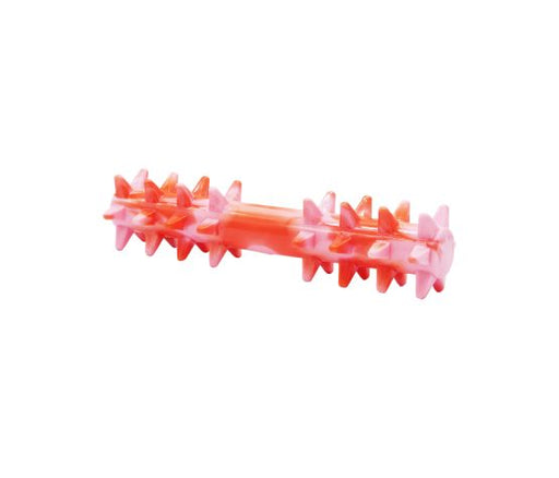 Bud'z Jouet En Caoutchouc Pour Chien - Bâton à Piques, Rouge Et Rose 20cm - JOUET CHIEN - Bud'z - Bud'z Jouet En Caoutchouc Pour Chien - Bâton à Piques, Rouge Et Rose 20cm