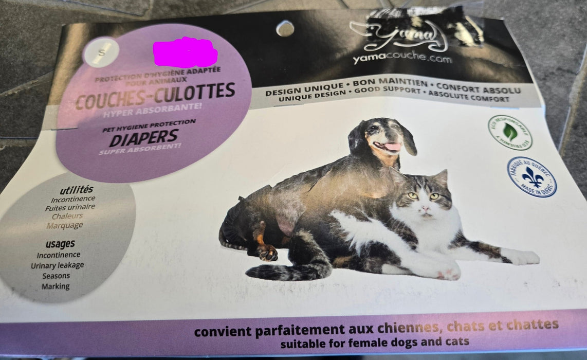 Couches culottes hyper absorbante pour chiens et chats - animauxbouffe - Couches culottes hyper absorbante pour chiens et chats