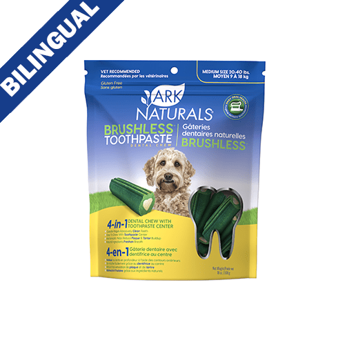 Dentifrices Ark dentaires sans brossage pour chiens medium 18 oz - gaterie dentaire chien - Ark - Dentifrices Ark dentaires sans brossage pour chiens medium 18 oz