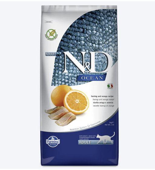 farmina n&d hareng et orange nourriture pour chats