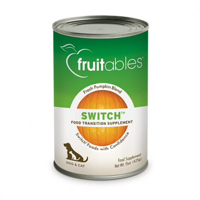 Fruitables Switch™ supplement transition citrouille pour chien - Supplément Chien et Chat - Fruitables - Fruitables Switch™ supplement transition citrouille pour chien