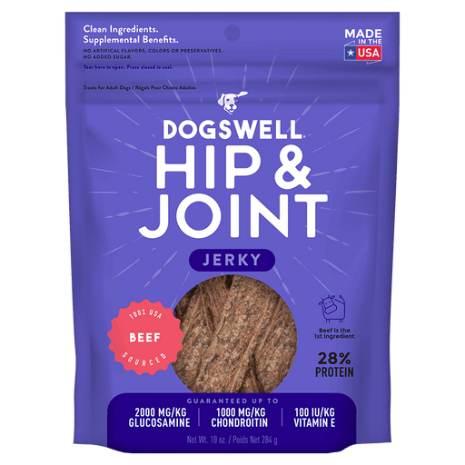 Gâteries séchées pour les hanches et les articulations, boeuf pour chiens - Gaterie pour Chien - Dogswell - Gâteries séchées pour les hanches et les articulations, boeuf pour chiens