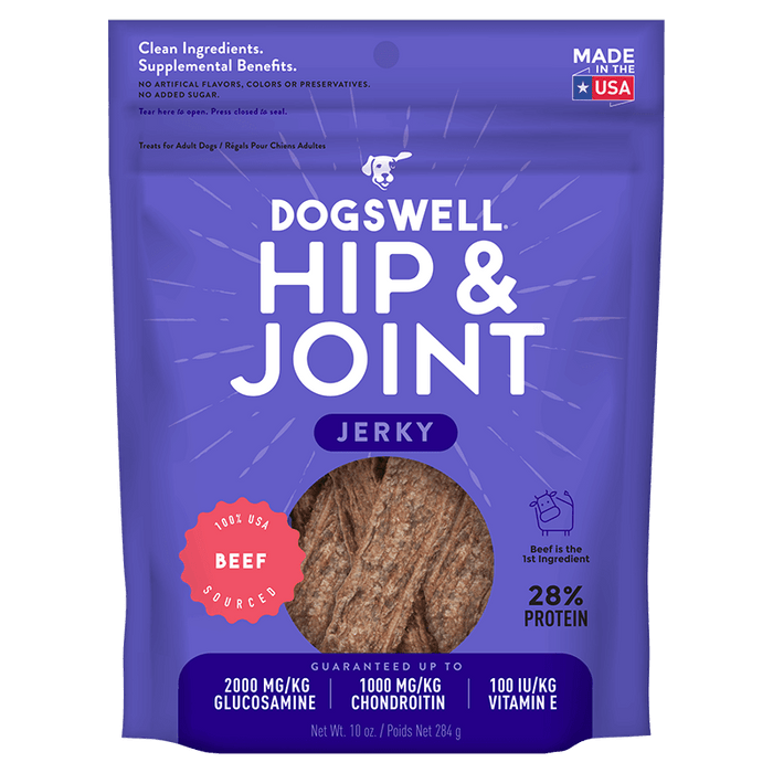 Gâteries séchées pour les hanches et les articulations, boeuf pour chiens - Gaterie pour Chien - Dogswell - Gâteries séchées pour les hanches et les articulations, boeuf pour chiens