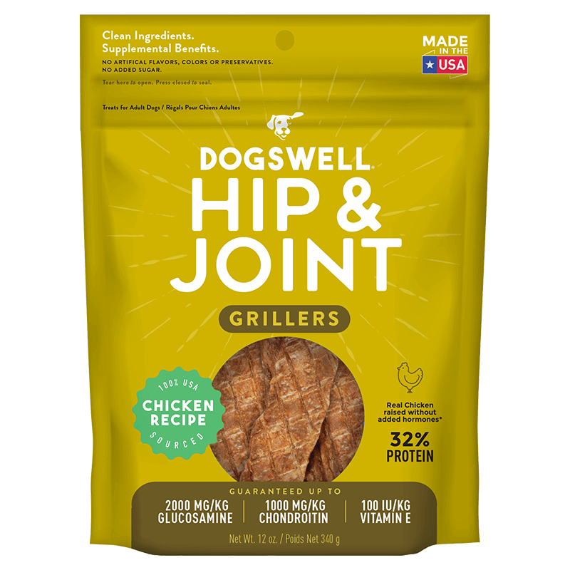 Gâteries séchées pour les hanches et les articulations, poulet pour chiens - Gaterie pour Chien - Dogswell - Gâteries séchées pour les hanches et les articulations, poulet pour chiens