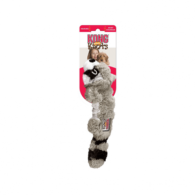 Kong Jouet en Peluche "Scrunch Knots" Raton Laveur Moyen / Grand - JOUET CHIEN - KONG - Kong Jouet en Peluche "Scrunch Knots" Raton Laveur Moyen / Grand