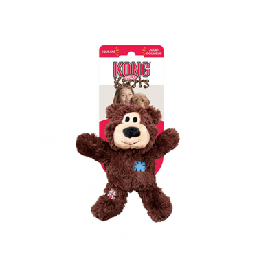 Kong Jouet en Peluche "Wild Knots" Ours Brun ou Gris Petit / Moyen - JOUET CHIEN - KONG - Kong Jouet en Peluche "Wild Knots" Ours Brun ou Gris Petit / Moyen