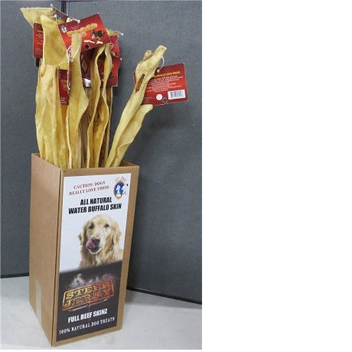 Joue de buffle languette pour chien 30''  a l'unité