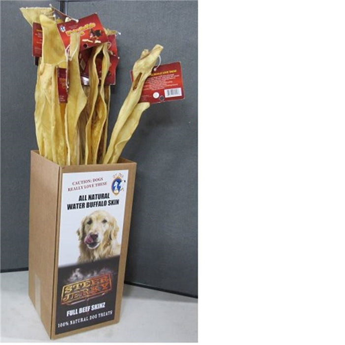 Joue de buffle languette pour chien 30''  a l'unité