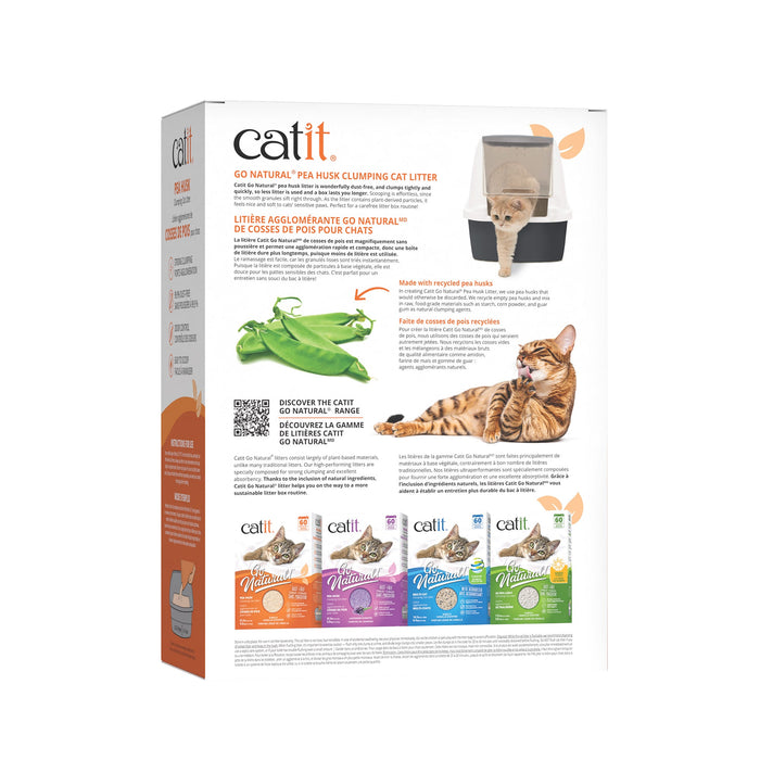Litière agglomérante Go Natural! Catit, cosses de pois, parfum de vanille, boîte de 5,6 kg (12,3 lbs) - Litiere - Cat it - Litière agglomérante Go Natural! Catit, cosses de pois, parfum de vanille, boîte de 5,6 kg (12,3 lbs)