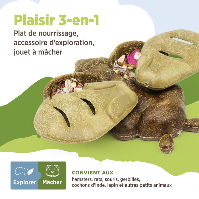 Living World – Accessoire de nourrissage comestible, Abeille, brun, 120 g - Jouet Rongeur - Living World - Living World – Accessoire de nourrissage comestible, Abeille, brun, 120 g