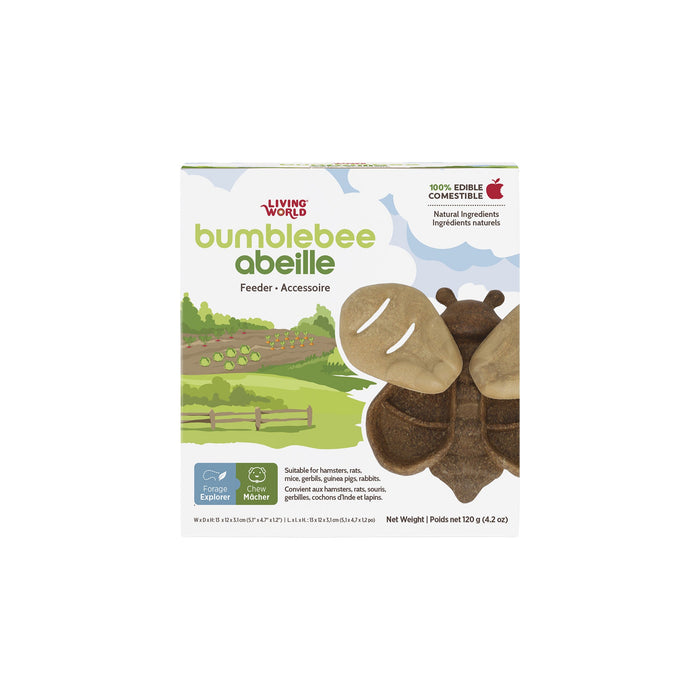 Living World – Accessoire de nourrissage comestible, Abeille, brun, 120 g - Jouet Rongeur - Living World - Living World – Accessoire de nourrissage comestible, Abeille, brun, 120 g