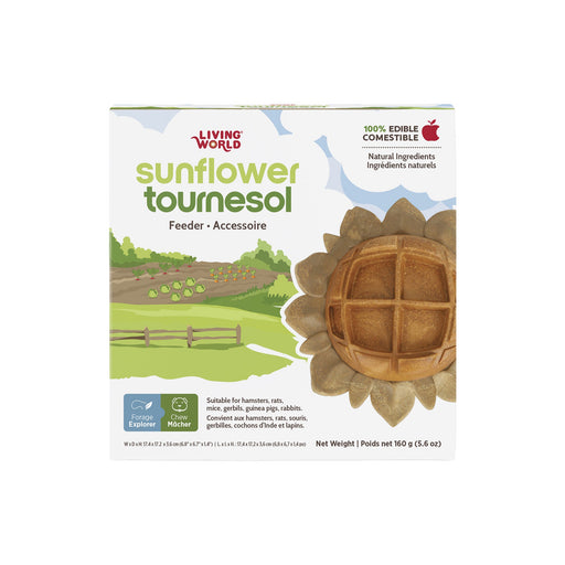Living World – Accessoire de nourrissage comestible, Tournesol, orange, 160 g - Jouet Rongeur - Living World - Living World – Accessoire de nourrissage comestible, Tournesol, orange, 160 g