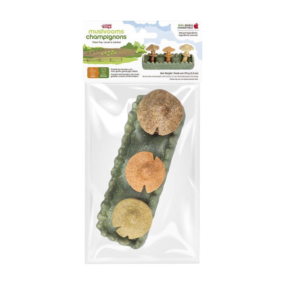 Living World – Jouet à mâcher comestible, Parcelle de champignons, multicolore, 170 g - Jouet Rongeur - Living World - Living World – Jouet à mâcher comestible, Parcelle de champignons, multicolore, 170 g