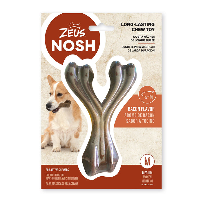 Nosh zeus os à mâcher robuste arôme de bacon pour chiens - OS - hagen - Nosh zeus os à mâcher robuste arôme de bacon pour chiens
