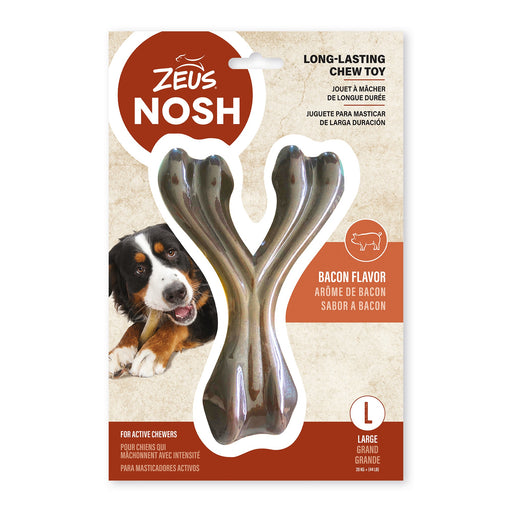 Nosh zeus os à mâcher robuste arôme de bacon pour chiens - OS - hagen - Nosh zeus os à mâcher robuste arôme de bacon pour chiens