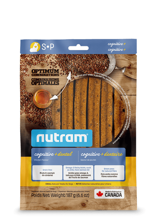 Nutram bâtonnets dentaires cognitive + dentaire (produit du Canada) - Gaterie pour Chien - Nutram - #original_value#
