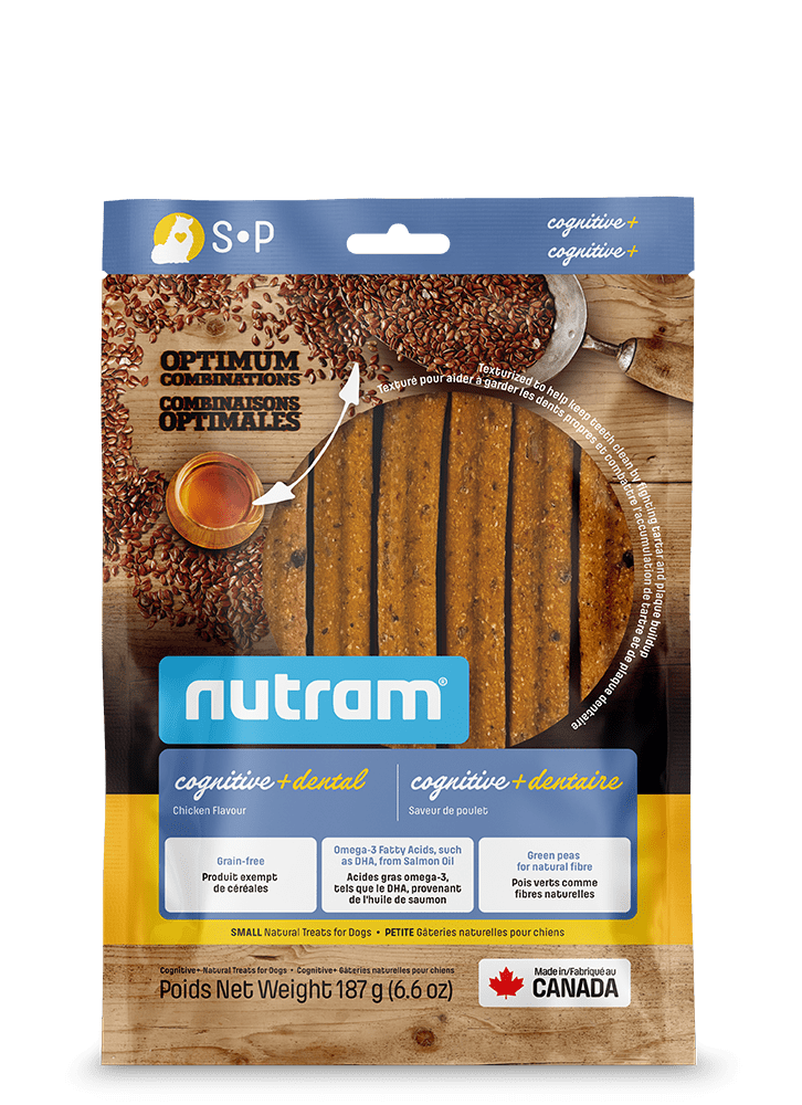 Nutram bâtonnets dentaires cognitive + dentaire (produit du Canada) - Gaterie pour Chien - Nutram - #original_value#
