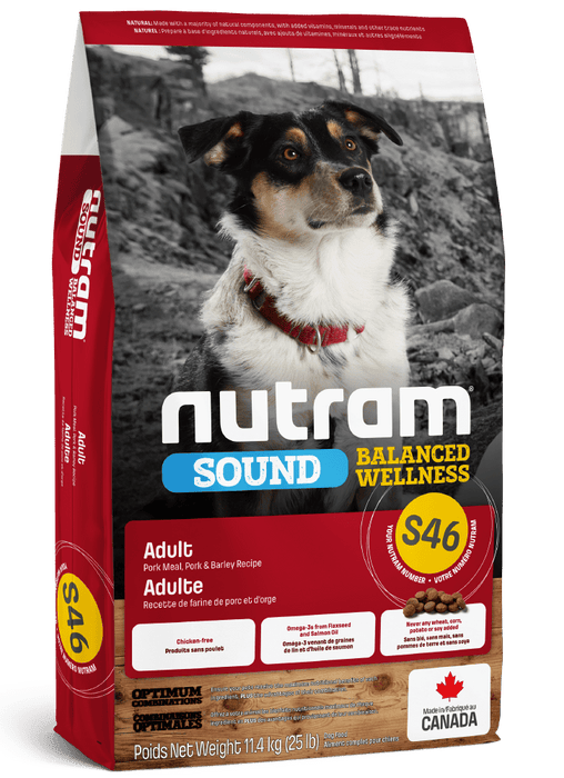 Nutram nourriture S46 Sound Balanced Wellness pour chiens adultes (produit du Canada) - Chien Nourriture sèche - Nutram - #original_value#
