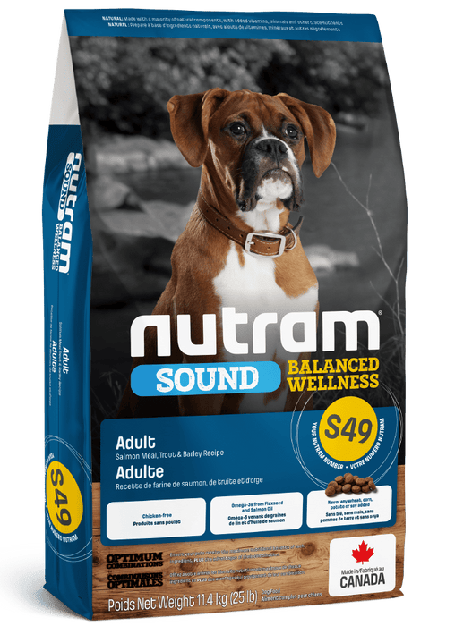 Nutram Sound (s49) nourriture pour chien au saumon (produit du Canada) - Chien Nourriture sèche - Nutram - #original_value#