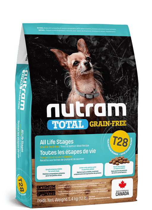 Nutram total (t28) nourriture chien petite race sans grains saumon et truite (produit du Canada) - Chien Nourriture sèche - Nutram - #original_value#