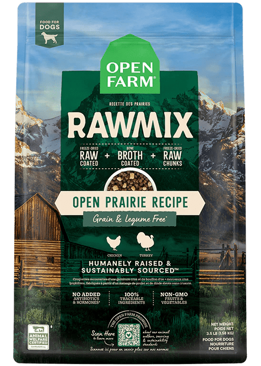 Open farm RawMix Open prairie sans grain pour chiens - Animaux et articles pour animaux de compagnie - Open Farm - Open farm RawMix Open prairie sans grain pour chiens
