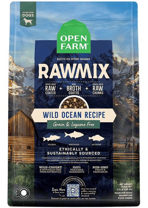 Open farm RawMix Wild Ocean sans grains pour chiens - Animaux et articles pour animaux de compagnie - Open Farm - Open farm RawMix Wild Ocean sans grains pour chiens