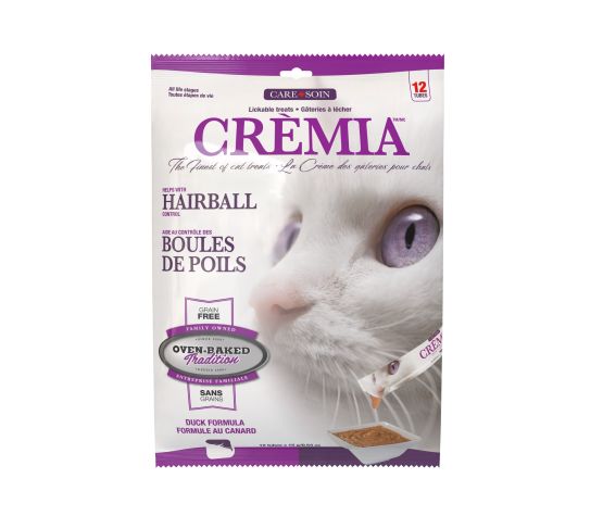 Oven Baked Crèmia – Gâteries à Lécher Pour Chat, Boule De Poils, Canard, Paquet de 8 - Gateries pour chats - OVEN BAKED - #original_value#