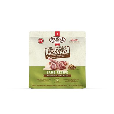 Primal Pronto-En-Bouchées Pour Chien Lyophilisées À L'agneau 16oz - Gaterie pour Chien - Primal - Primal Pronto-En-Bouchées Pour Chien Lyophilisées À L'agneau 16oz