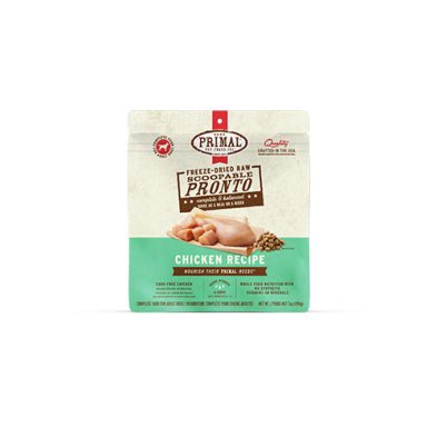 Primal Pronto-En-Bouchées Pour Chien Lyophilisées Au Poulet 7oz - Gaterie pour Chien - Primal - Primal Pronto-En-Bouchées Pour Chien Lyophilisées Au Poulet 7oz