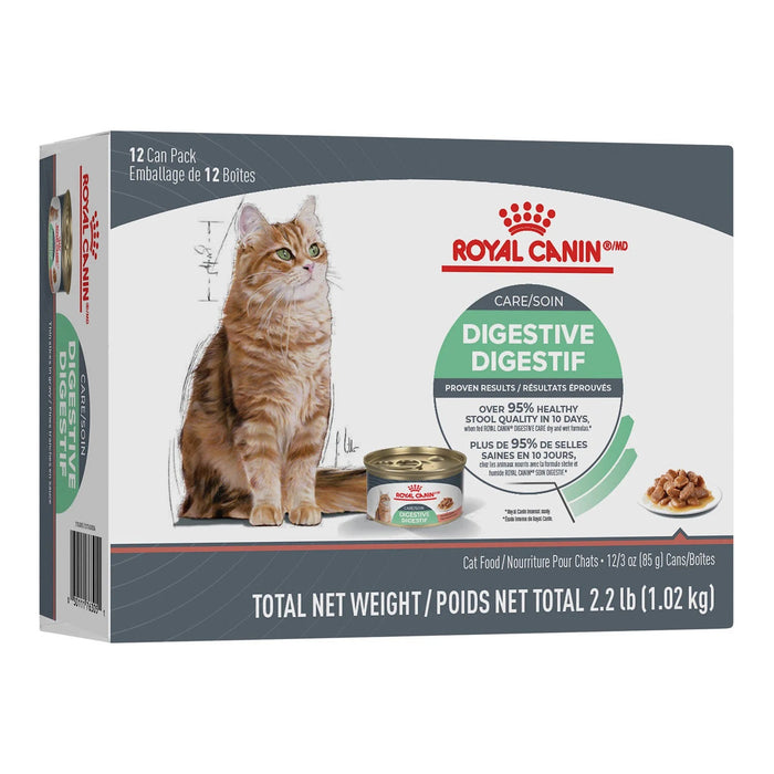 Royal canin Soin Digestif Fines tranches en sauce – Nourriture en conserve pour chats Paquet de 12 - CONSERVE - Royal Canin - Royal canin Soin Digestif Fines tranches en sauce – Nourriture en conserve pour chats Paquet de 12