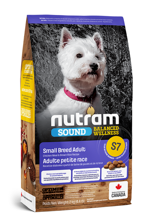 Nutram Sound (s7) Chien Petite Race Poulet Et Riz Brun (produit du Canada)