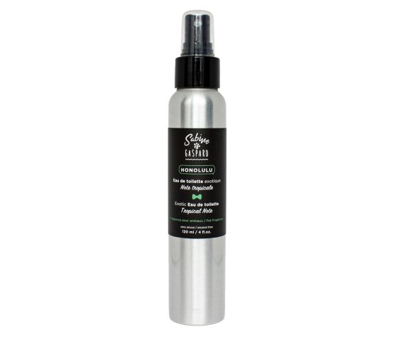 Sabine & Gaspard, Eau De Toilette «honolulu» Note Tropicale 120ml - accessoires chiens - Sabine & Gaspard - Sabine & Gaspard, Eau De Toilette «honolulu» Note Tropicale 120ml