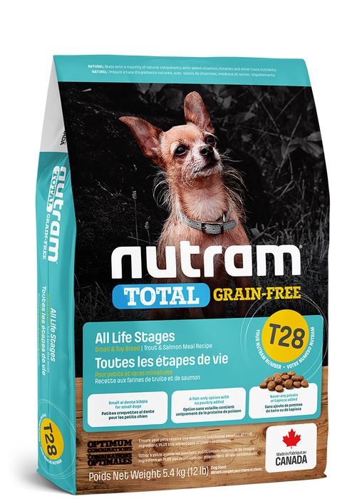 Nutram total (t28) nourriture chien  petite race sans grains saumon et truite (produit du Canada)