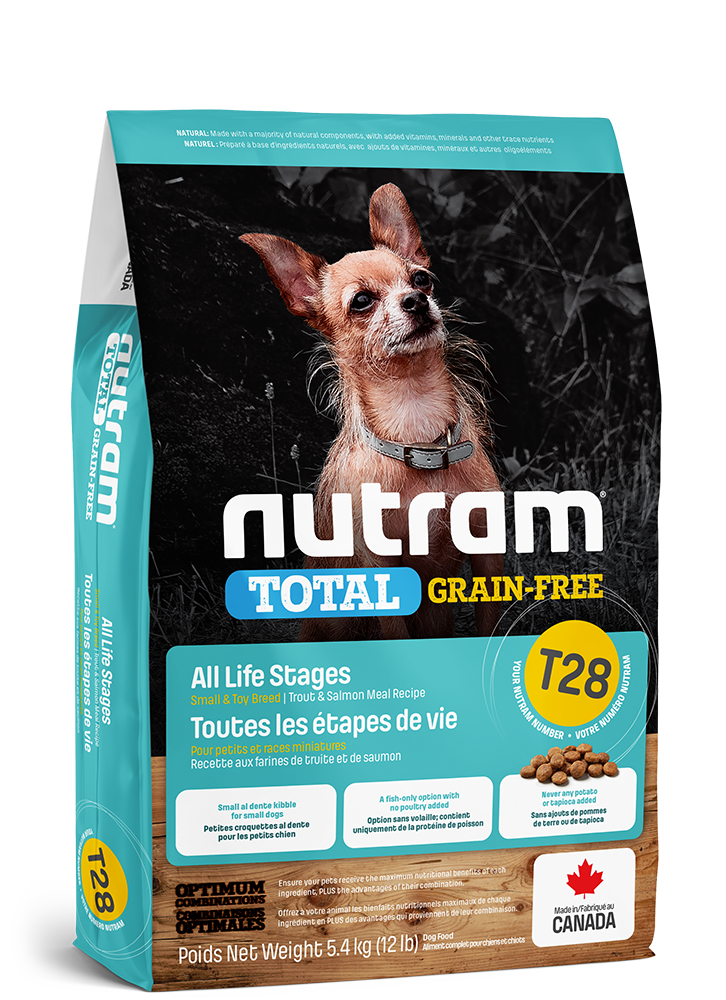 Nutram total (t28) nourriture chien  petite race sans grains saumon et truite (produit du Canada)