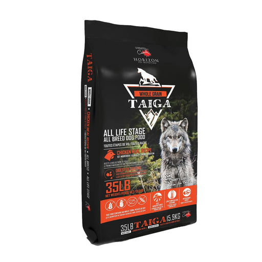 TAIGA POULET GRAINS ENTIERS NOURRITURE POUR CHIENS 35 LB - Nourriture pour chiens - Horizon - TAIGA POULET GRAINS ENTIERS NOURRITURE POUR CHIENS 35 LB