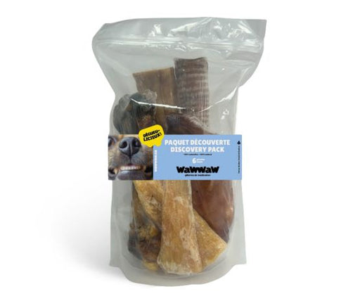 Wawwaw Paquet Découverte Pour Chien, Sac De 6 Morceaux Assortis - Gaterie pour Chien - Wawwaw - Wawwaw Paquet Découverte Pour Chien, Sac De 6 Morceaux Assortis