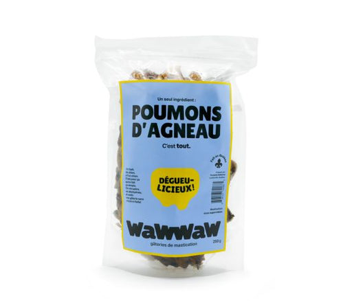 Wawwaw Poumons D'agneau Pour Chien, En Sac De 250g - OS DENTAIRE - Wawwaw - Wawwaw Poumons D'agneau Pour Chien, En Sac De 250g