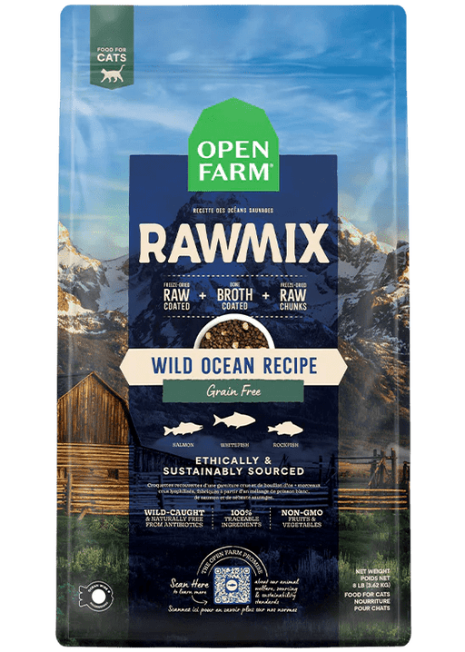 Wild Ocean sans grains RawMix pour chats - Nourriture Chiens - Open Farm - Wild Ocean sans grains RawMix pour chats