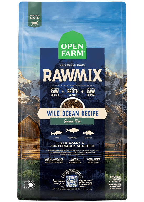 Wild Ocean sans grains RawMix pour chats - Nourriture Chiens - Open Farm - Wild Ocean sans grains RawMix pour chats