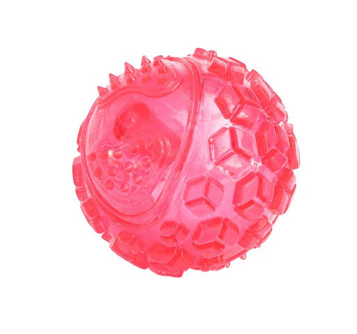 ZippyPaws – ZippyTuff Grande Balle Squeaker Rose 3" - JOUET CHIEN - ZippyPaws - ZippyPaws – ZippyTuff Grande Balle Squeaker Rose 3"