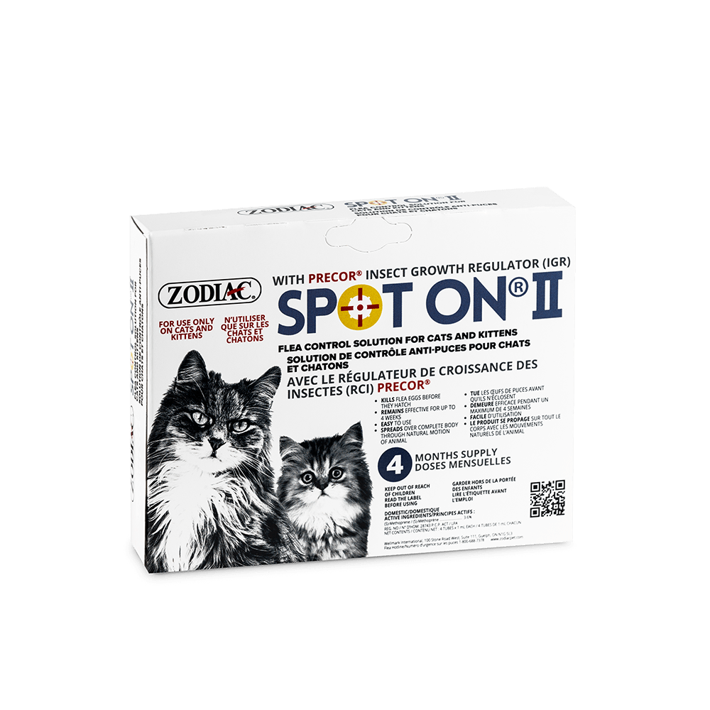 Zodiac SPOT ON II Solution de contrôle anti-puces pour chats et chatons - Puces et Tiques - Zodiac - Zodiac SPOT ON II Solution de contrôle anti-puces pour chats et chatons