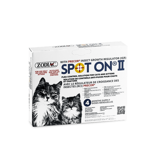 Zodiac SPOT ON II Solution de contrôle anti-puces pour chats et chatons - Puces et Tiques - Zodiac - Zodiac SPOT ON II Solution de contrôle anti-puces pour chats et chatons