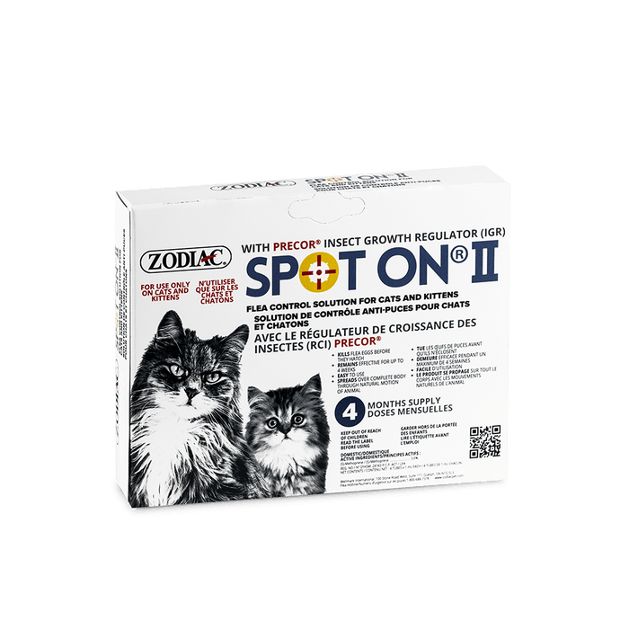 Zodiac SPOT ON II Solution de contrôle anti-puces pour chats et chatons - Puces et Tiques - Zodiac - Zodiac SPOT ON II Solution de contrôle anti-puces pour chats et chatons