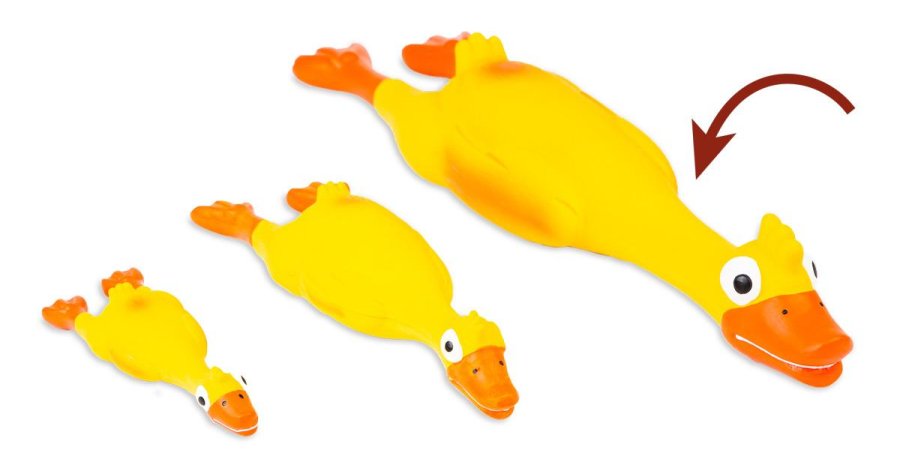 Bud'z Jouet En Latex Avec "squeaker" Pour Chien Canard Jaune